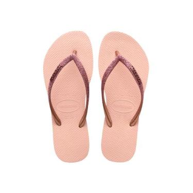 Imagem de Chinelo havaianas slim glitter ii, Rosa, 35
