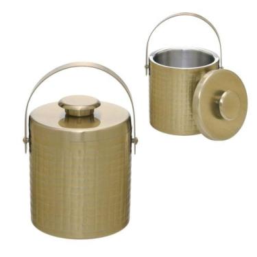 Imagem de Balde para gelo em inox dourado 1,5l - Espressione
