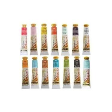 Imagem de KIT 14 Tintas A Óleo Oil Colors Classic ACRILEX Bisnaga de 20 ml
