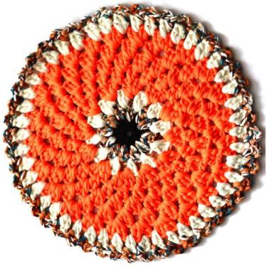 Imagem de Sousplat de crochet - Badalo, Laranja