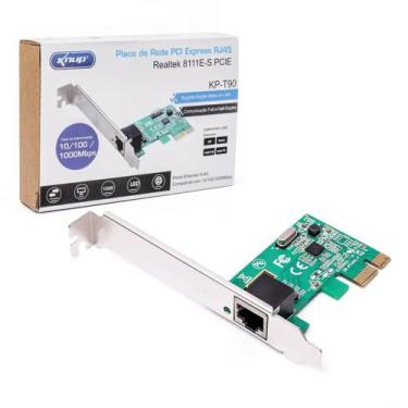 Imagem de Placa de Rede PCI-express Conexão RJ45 10/100/1000 Mbps - Knup