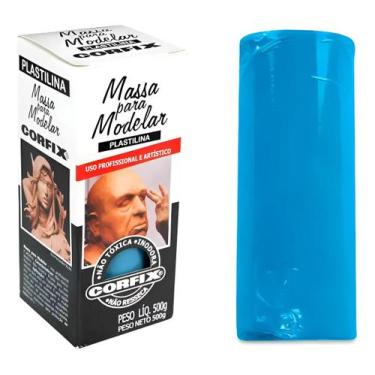 Imagem de Plastilina AZUL ULTRAMAR Uso Profissional CORFIX - 605107325
