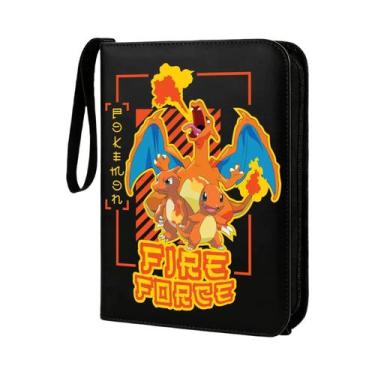 Imagem de Fichário Com Zíper Charizard Pokémon Para 400 Cartas De Jogo, Protetor