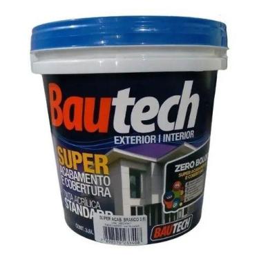 Imagem de Tinta Acrílica Bautech Zero Bolor 3,6l Fosco Antimofo Bautech