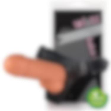 Imagem de Strap On com Prótese Vader com escroto - 20x5 cm na cor pele - Sexshop