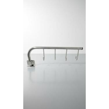Imagem de Suporte Inox Articulado 4 Ganchos Parede - Congratulations Store