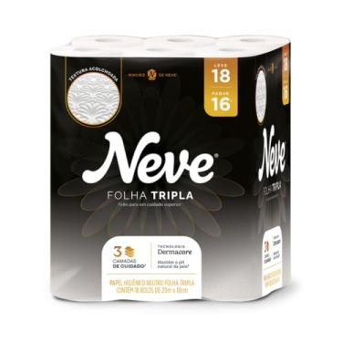 Imagem de Neve Papel Higiênico Supreme Folha Tripla, 20m, Leve 18 Pague 16 Rolos