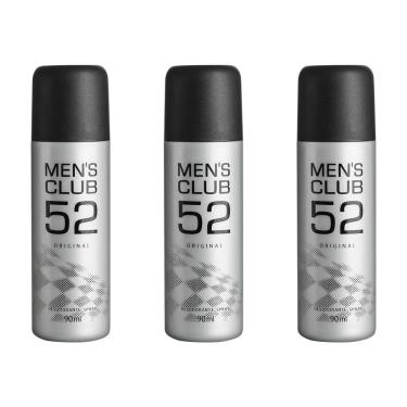 Imagem de Mens Club Original Desodorante Spray 90ml (Kit C/03)