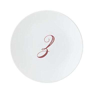 Imagem de Lenox Merlot Script Z Prato de realce, letra Z