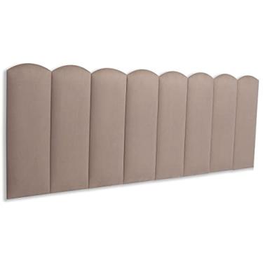 Imagem de Cabeceira Queen Modulada Nuvem Cama Box 160 cm x 60 cm Blu Interiores Cor:SUEDE Bege
