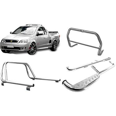 Imagem de KIT QUEBRA MATO+ESTRIBO+SANTO ANTONIO MONTANA ATÉ 2010 CROMO