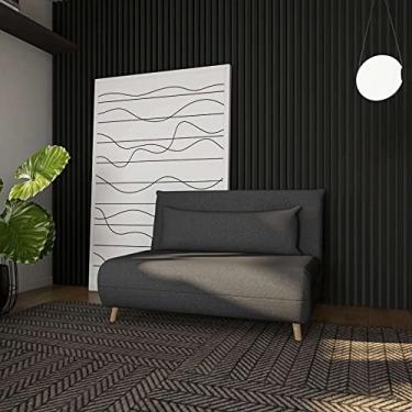 Imagem de Sofá-Cama 2 Lugares Casal Teramo Cinza Escuro