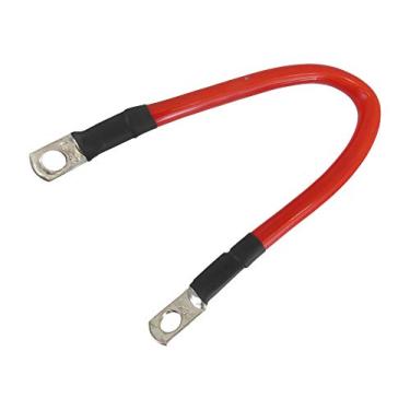 Imagem de Cabo de substituição de bateria de 30,5 cm, extremidades de parafuso de cobre de 10 mm, super resistente 2 AWG 100% cobre, automóvel, marítimo, barco, solar, trator, cortador, carrinho de golfe, motocicleta, equipamento pesado, da Tech Team