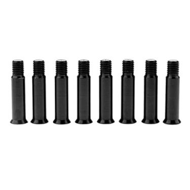 Imagem de Esquirla Acessório Esportivo para Parafusos de Roda de Skate 8 Peças, Preto, 34 mm