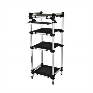 Imagem de Rack Periférico Titanium RT-150 Custom Suporte Para Estúdio e Palco Com Rodízios Giratórios e Travantes