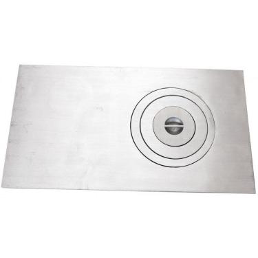 Imagem de Chapa Fogão A Lenha Econômica M 45X75 Polida