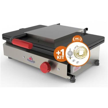 Imagem de KIT - Sanduicheira Grill Gás PR-500G + Kit Gás - Progás