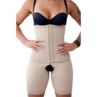 Imagem de Short Cinta Alta Modeladora Com 12 Barbatanas (M09)