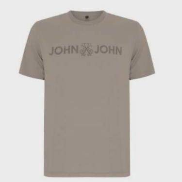Imagem de Camiseta John John Basic Masculina Taupe