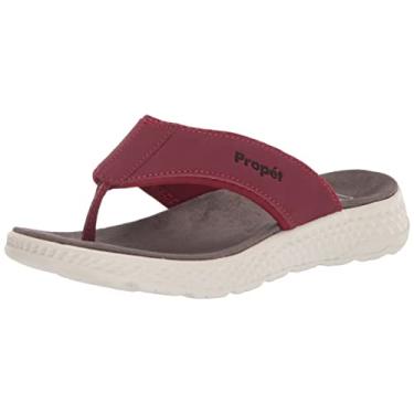 Imagem de Propét Chinelo feminino Travelactiv Ft, Marrom, 8 Narrow