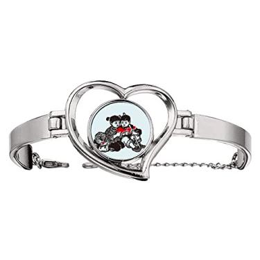 Imagem de N/A N/A Bracelete vermelho China para estudo de propaganda de educação coração joia pulseira de arame, medium, metal
