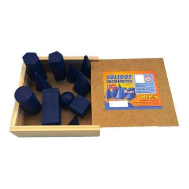 Imagem de Sólidos Geométricos 11 Peças Em Madeira