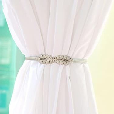 Imagem de Fivela de cortina criativa para gravata fivela de metal esculpida fivela de cortina para decoração de gancho, J