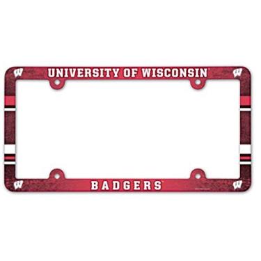 Imagem de Moldura de placa de licença de plástico Wisconsin Badgers