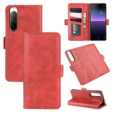 Imagem de YUNCHAO Caixa de telefone Para Sony Xperia 10 II Fivela Magnética Magnética Estojo de Couro Horizontal Com Holder & Cart Card Slots & Carteira capa para celular