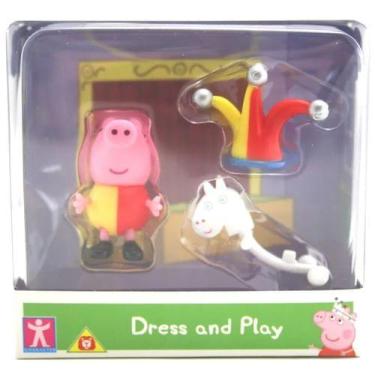Imagem de Figuras Peppa Pig Com Roupinhas - Chapeu E Cavalinho Sunny Brinquedos