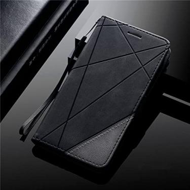Imagem de Carteira de couro para Samsung Galaxy A52S A72 A42 A32 5G A22 4G M32 A12 A82 A13 A33 A53 A73 Flip Stand Phone Cover, Preto, Para A73 5G