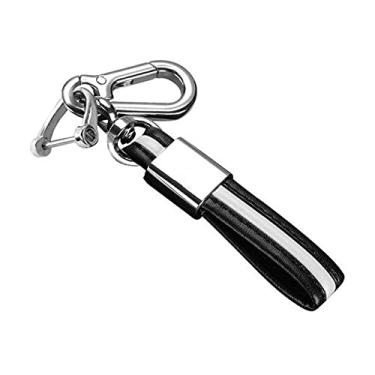 Imagem de CSHU TPU couro capa para chave do carro capa chaveiro anel chave bolsa, adequado para VW Volkswagen Magotan Passat B8 Skoda Superb Kodiaq A7, prata, chaveiro