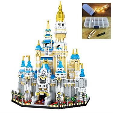 Imagem de Mini Bloco de Construção do Castelo da Princesa Diamante,5297PCS Kit de Montagem de Microdiamante 3D Kit de Montagem de Microdiamante Nano Mini Bloco de Construção Kids Educação Brinquedo