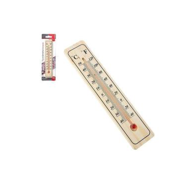 Imagem de Termômetro Para Ambiente Com Base De Madeira 15Cm