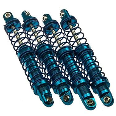 Imagem de Conjunto de molas de amortecedores de suspensão de metal de alumínio para 1/10 Axial SCX10 D90 CC01 RC acessórios de rastreamento (100 mm)