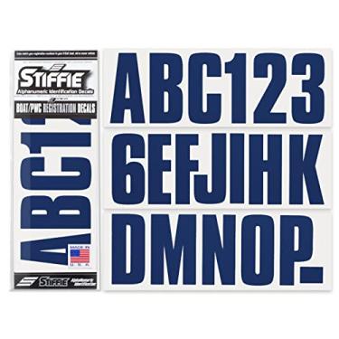 Imagem de STIFFIE Adesivos de registro Uniline Navy de 7,6 cm para barco e PWC • Adesivos de letras de números