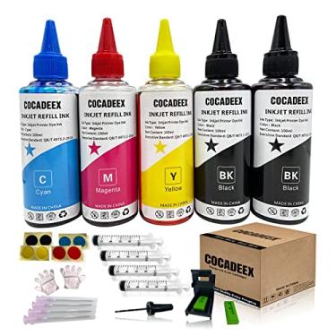 Imagem de COCADEEX Kit de refil de tinta de 500 ml compatível com cartuchos de tinta de impressora 67XL 65XL 64XL 63XL 62XL 662XL 61XL 60XL 21XL 22XL 56XL 57XL 58XL 901XL 667XL 67 65 664 662 61 60 56 58 901 901