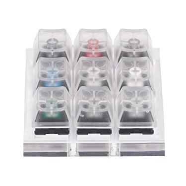 Imagem de TECKEEN Teclado mecânico 9 testador de teclado para teclas mecânicas Cherry MX