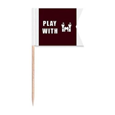 Imagem de Castle Magic Art Deco Presente Fashion Palito Bandeiras Marcação para Bolo Festa Prato de Queijo