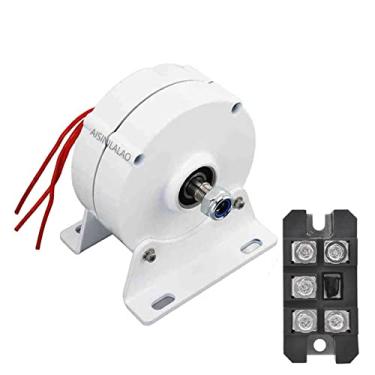 Imagem de Baixo 5000W 12V 24V 48V pequeno gerador de ímã permanente alternador AC para DIY sua própria turbina eólica horizontal (branco),24v