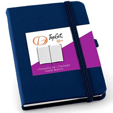 Imagem de Caderneta de Anotações 9x14cm 80 Folhas Pautadas TopGet (Azul)