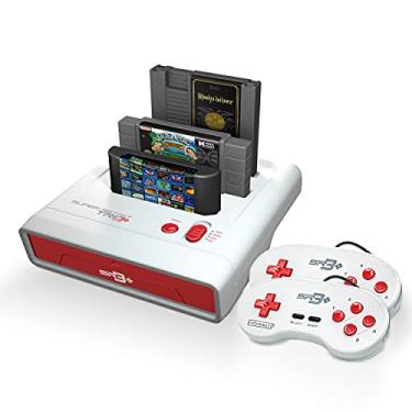 Imagem de Retro-Bit Super Retro Trio HD Plus 720P 3 in 1 Console System - HDMI Port - for Original NES/SNES, Super Nintendo and Sega Genesis Games - Red/White