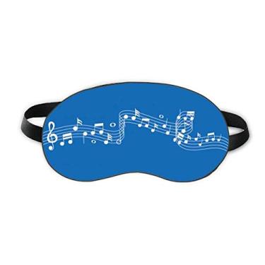 Imagem de Blue Terweavg Music 5-le Staff Sleep Eye Shield Soft Night Blinfold Shade Cover