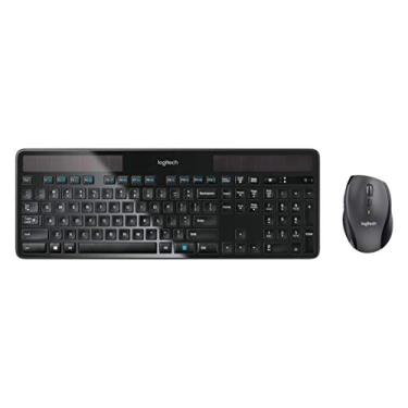 Imagem de Logitech Combo de teclado solar sem fio MK750 e mouse maratona sem fio para PC