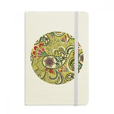 Imagem de Caderno de penas de flor de pavão, estampa abstrata, capa dura oficial, diário clássico