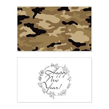 Imagem de Camuflagem Art Grain Ilustration Pattern New Year Festival Greeting Card Bless Message Gift