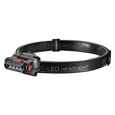 Imagem de N/H Luminária com clipe de chapéu/lanterna de cabeça/lanterna de cabeça com indução, USB recarregável 3 LED, para pesca, corrida, acampamento, caminhada e escalada de montanha