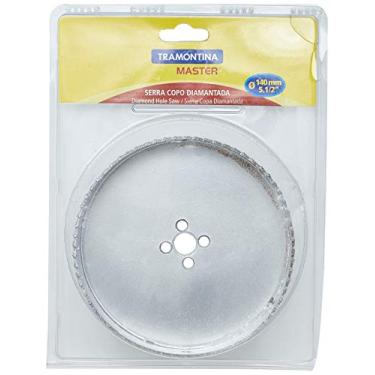 Imagem de Tramontina 42626140, Serra Copo Diamantada 140Mm 5.1/2,Corpo Aço Especial, Dentes Metal, Rosca 1/2''