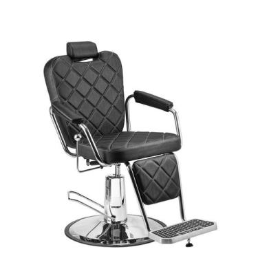 Cadeira de barbeiro reclinável hidráulica manual artística 360 graus  cadeiras giratórias de barbeiro equipamento de salão de cabeleireiro azul  claro