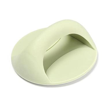 Imagem de Maçanetas autoadesivas de porta Maçanetas redondas de plástico Guarda-roupa multifuncional puxa janela de vidro Maçanetas auxiliares de móveis, verdes